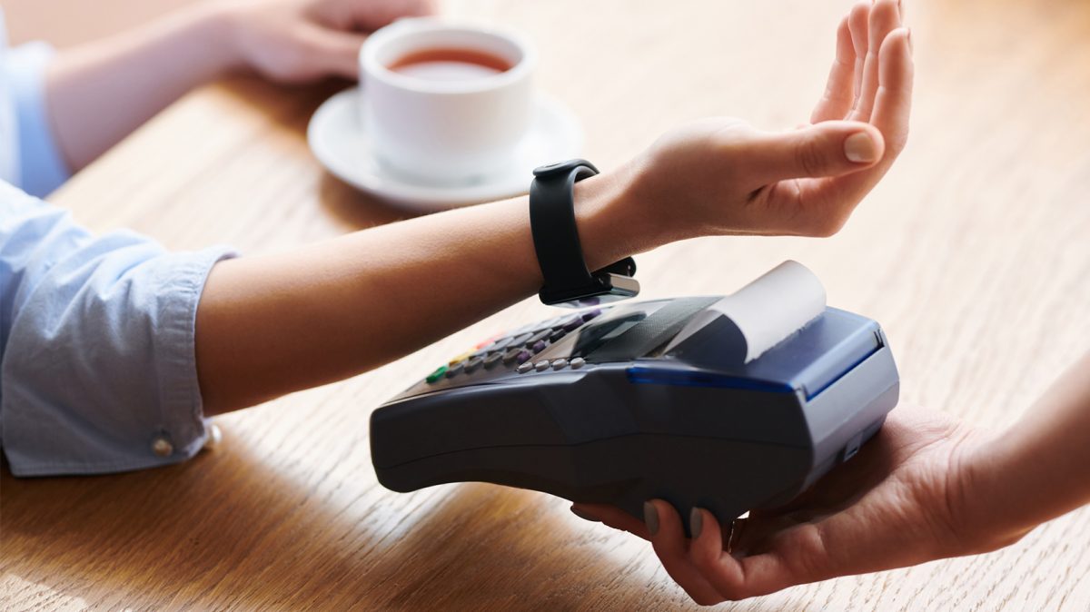 contactless payment using watch over terminal