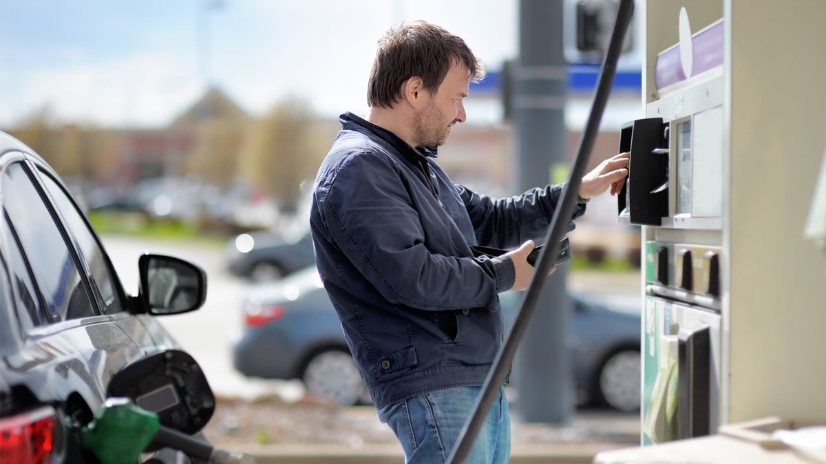 credit card gas pump