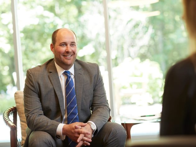 Man sitting in a suit